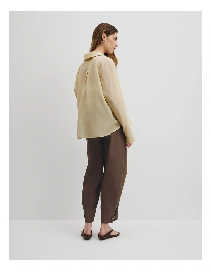 Slouchy Shirt in Corn Silk image 5