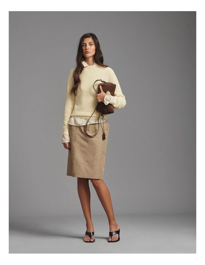 Slouchy Shirt in Corn Silk image 6