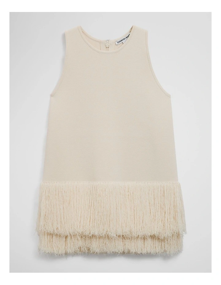 Fringe Knit Top in French Vanilla image 2