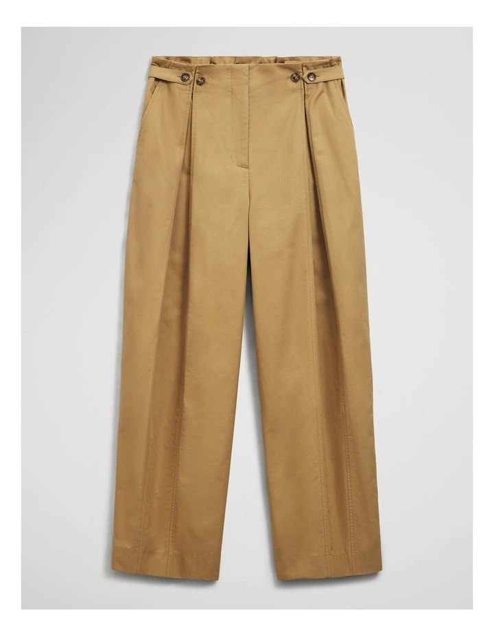 Button Tapered Pant in Golden Husk image 2
