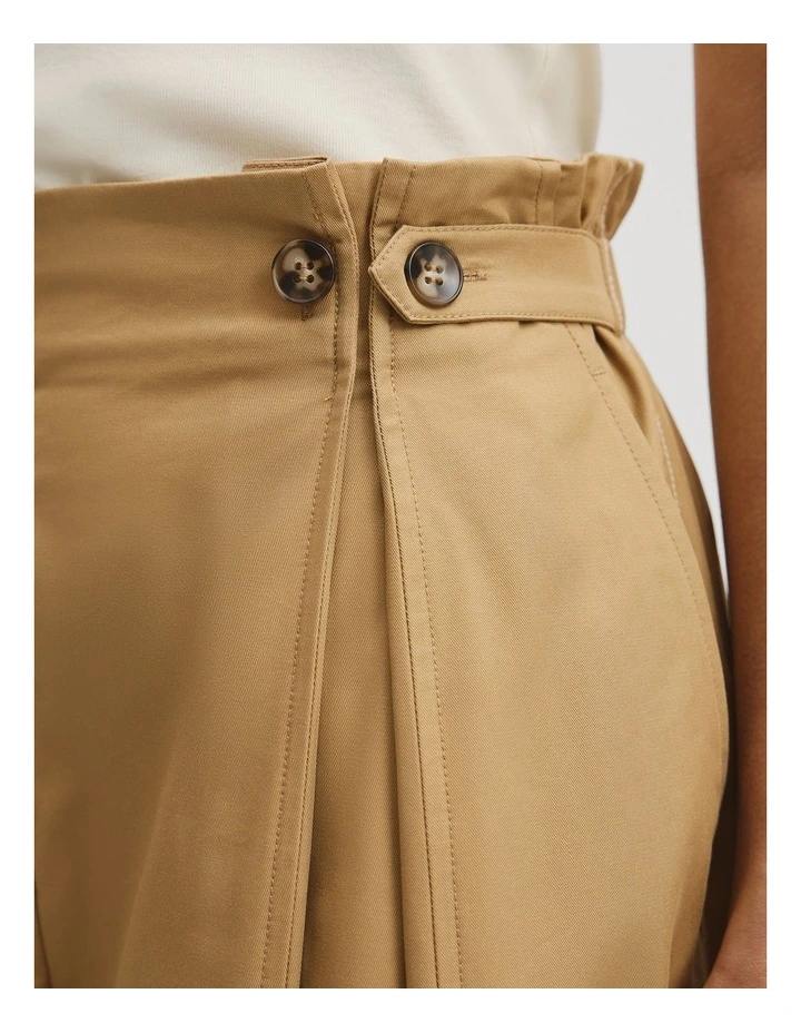 Button Tapered Pant in Golden Husk image 3