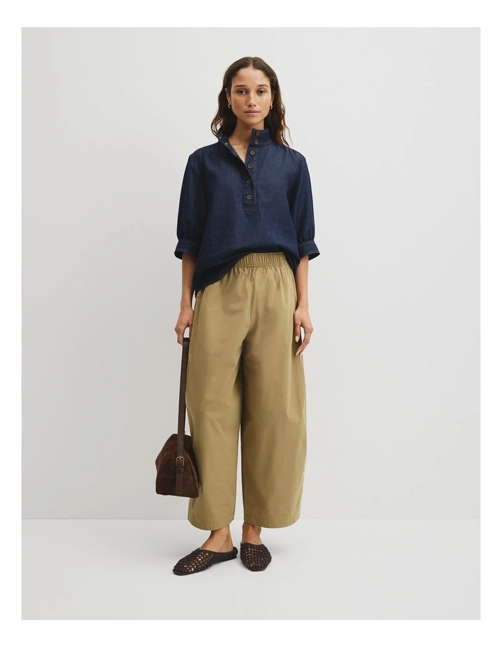 Pull On Curve Pant in Golden Husk image 1