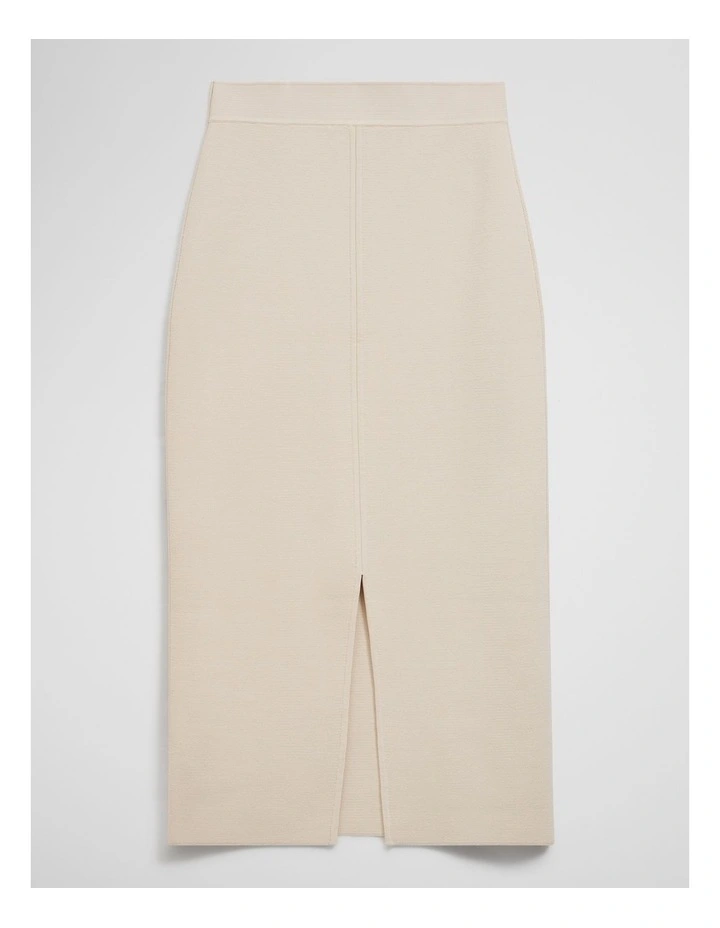 Textured Knit Skirt in French Vanilla image 2