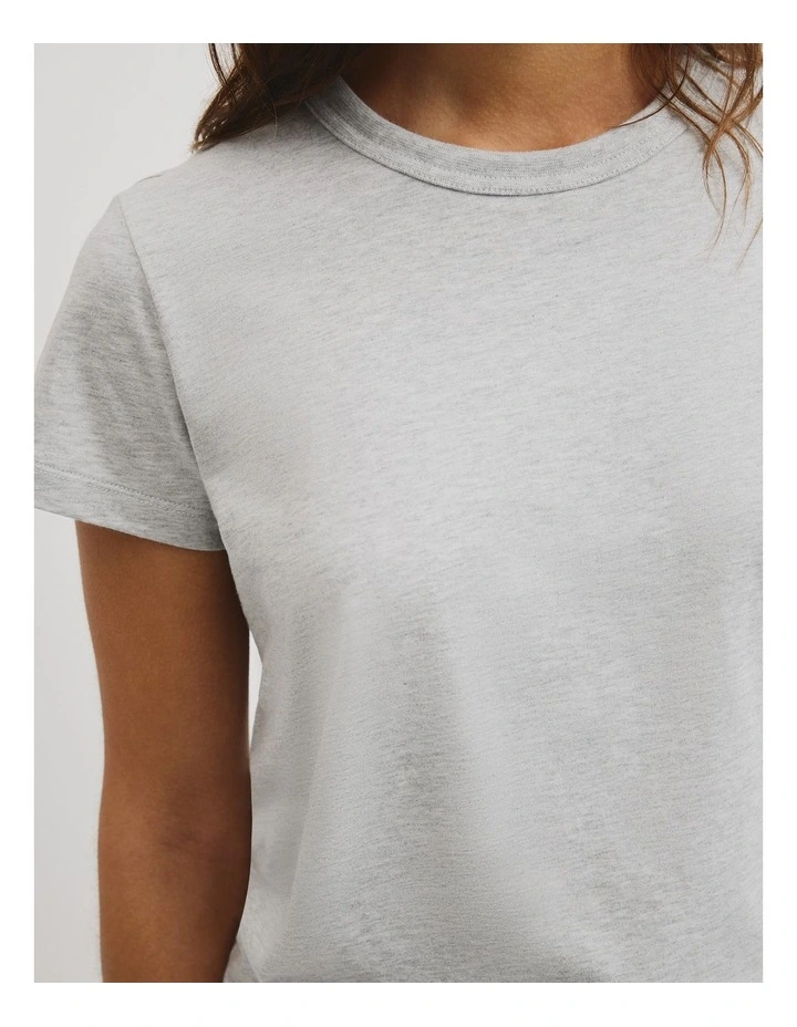 Australian Cotton Baby T-shirt in Light Grey Marle image 3