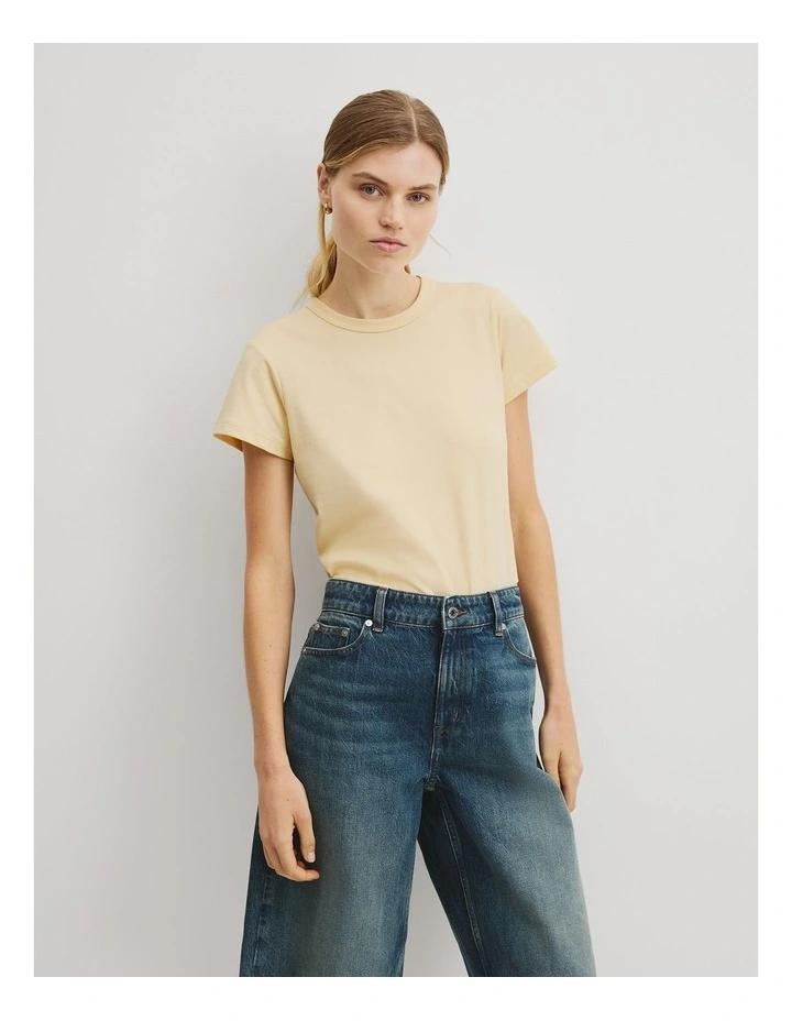 Australian Cotton Baby T-shirt in Corn Silk image 1
