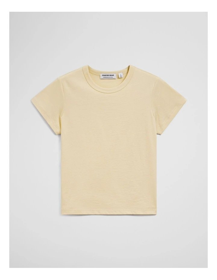 Australian Cotton Baby T-shirt in Corn Silk image 2