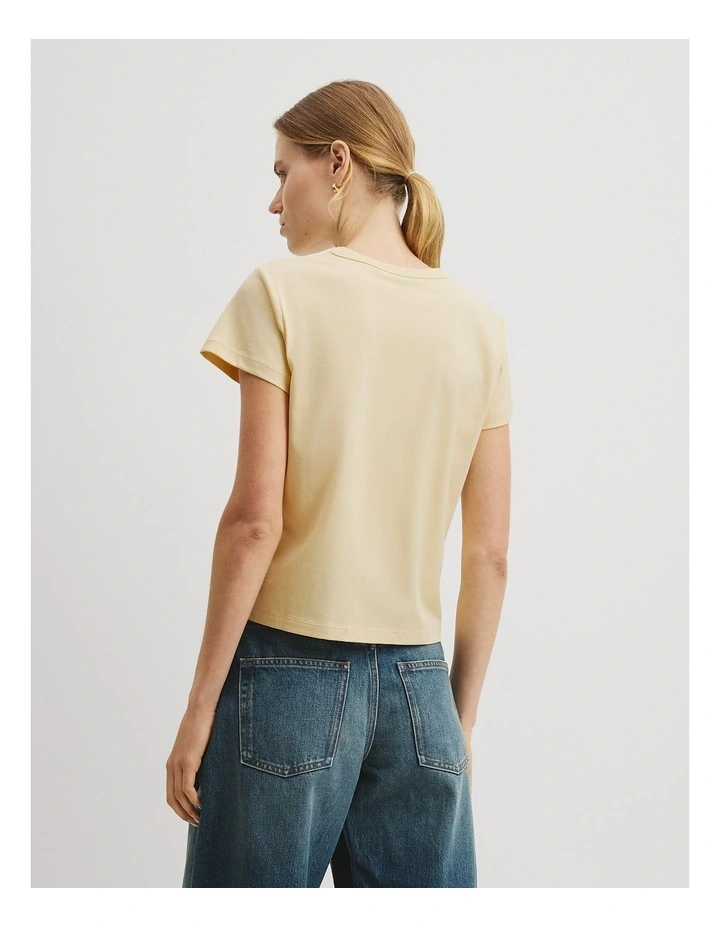 Australian Cotton Baby T-shirt in Corn Silk image 5