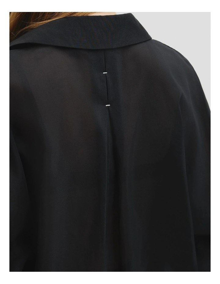 Slouchy Shirt in Black image 3