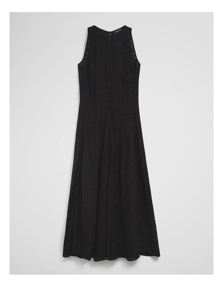 V-neck Dress in Black image 2