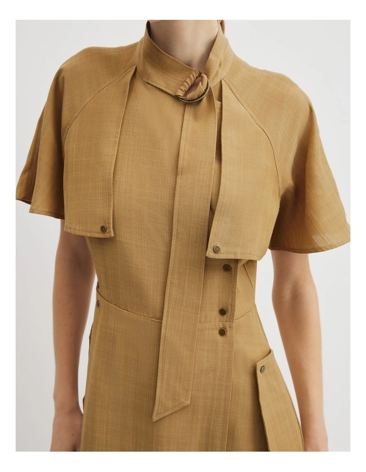 Trench Dress in Golden Husk image 3