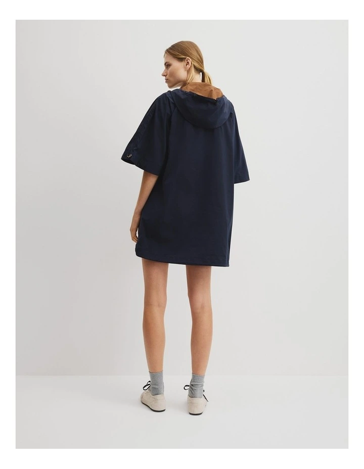 Cagoule Mini Dress in Blue Night image 5