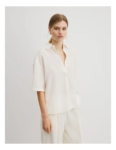 Short Sleeve Shirt in French Vanilla