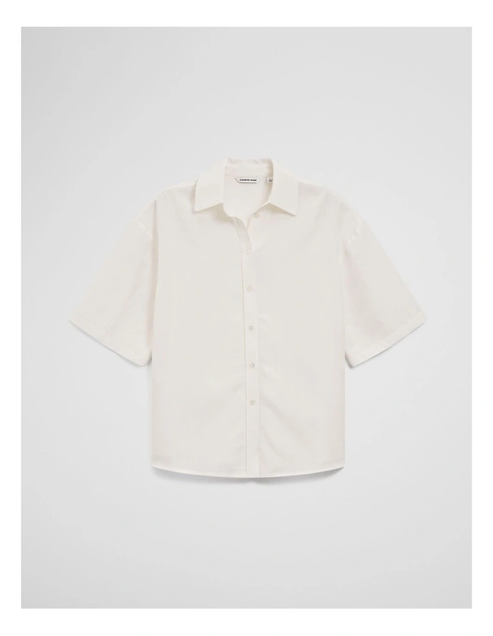 Short Sleeve Shirt in French Vanilla image 2