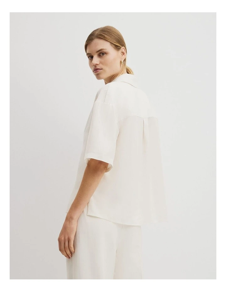Short Sleeve Shirt in French Vanilla image 5