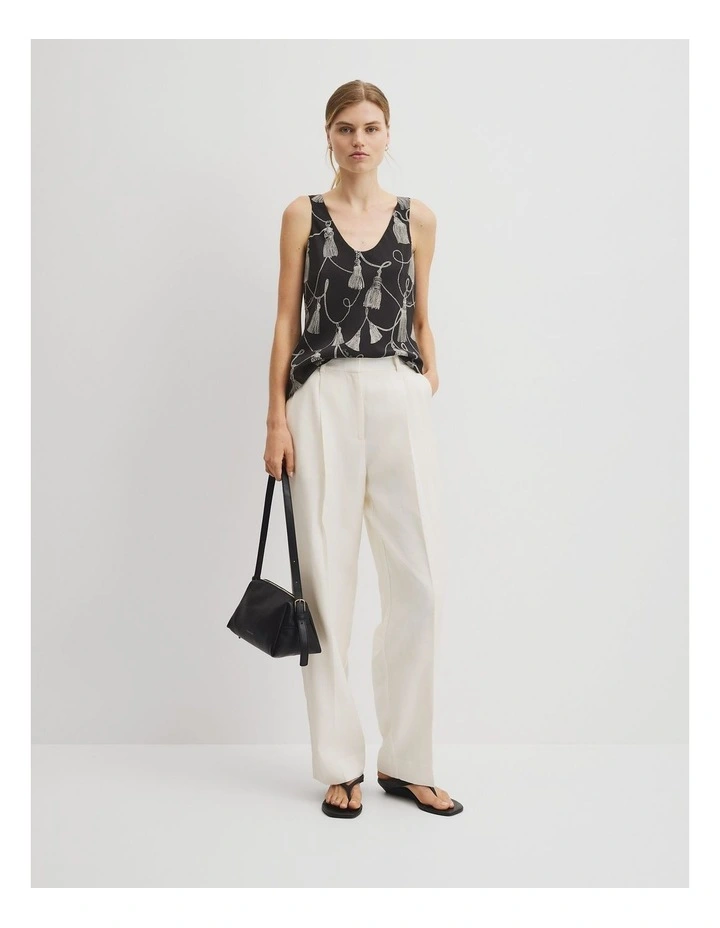 Print Scoop Neck Top in Twisted Rope Print image 5