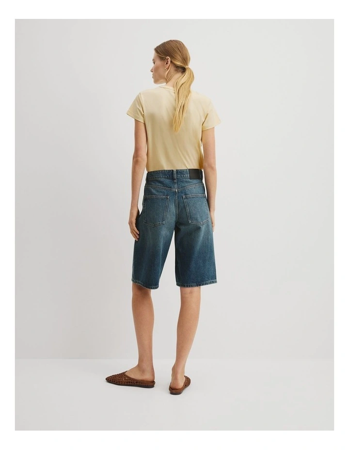 Denim Bermuda Short in Mineral Wash image 5