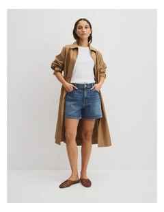 Denim Short in Washed Indigo