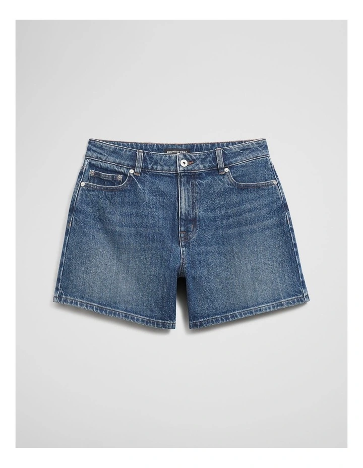 Denim Short in Washed Indigo image 2