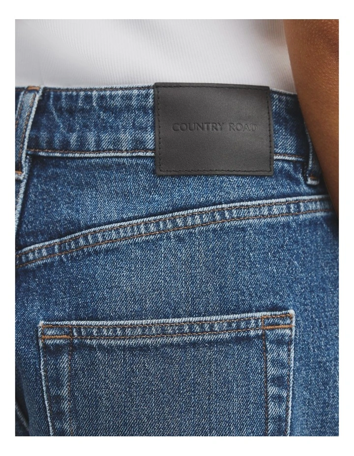 Denim Short in Washed Indigo image 3