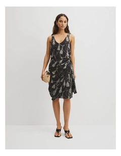 Print Sarong Skirt in Twisted Rope Print