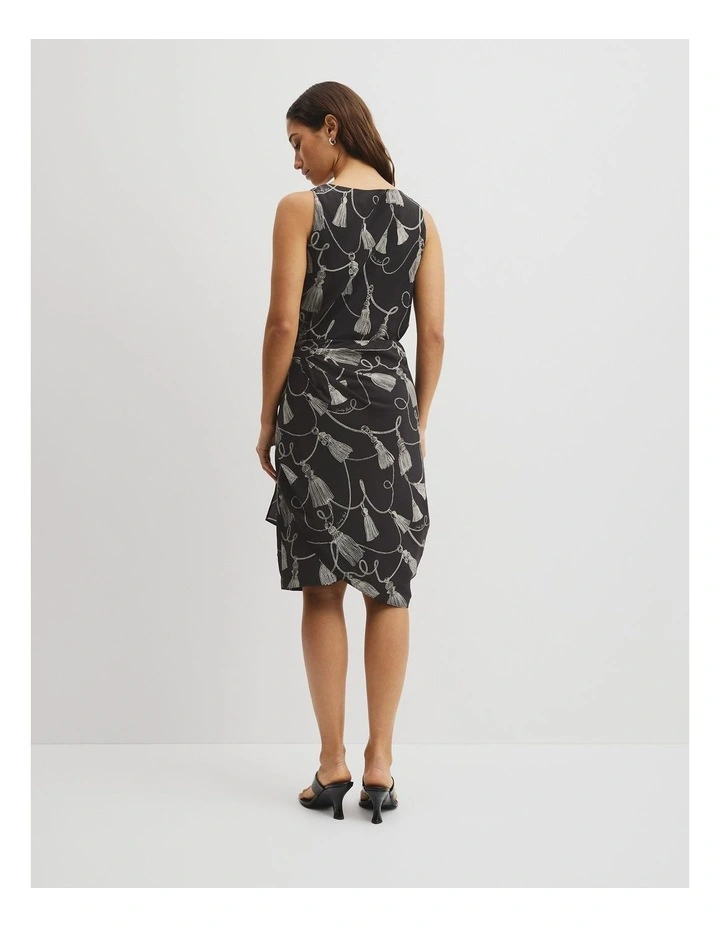 Print Sarong Skirt in Twisted Rope Print image 6