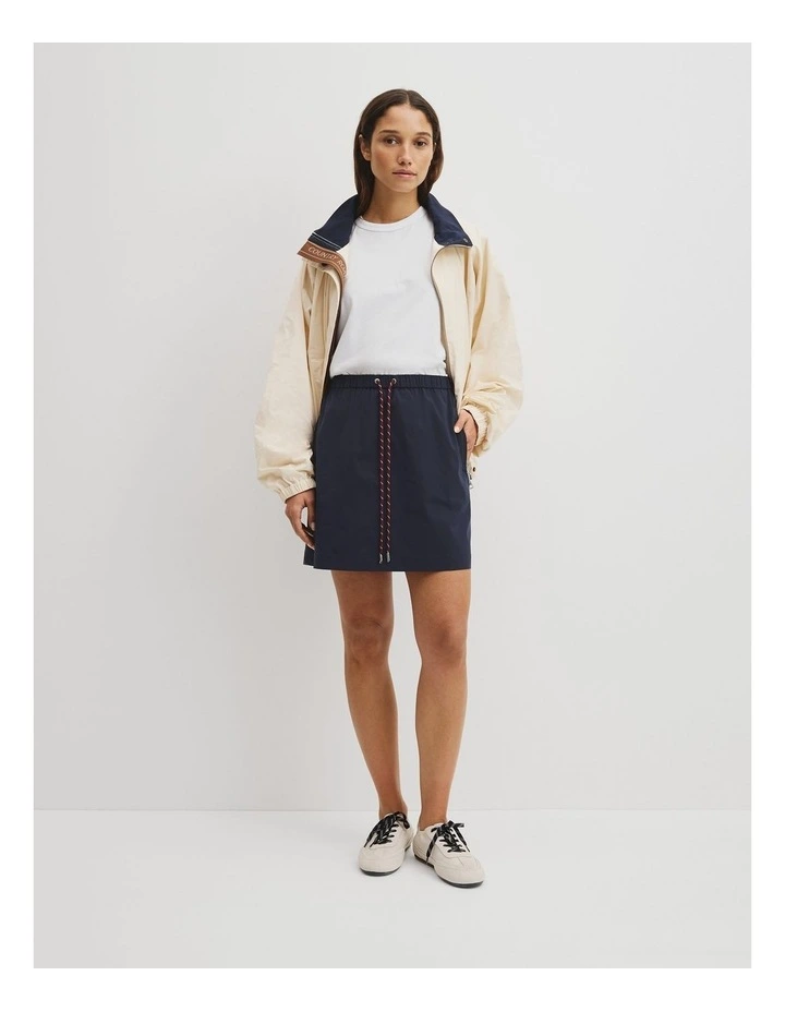 Parachute Mini Skirt in Blue Night image 1