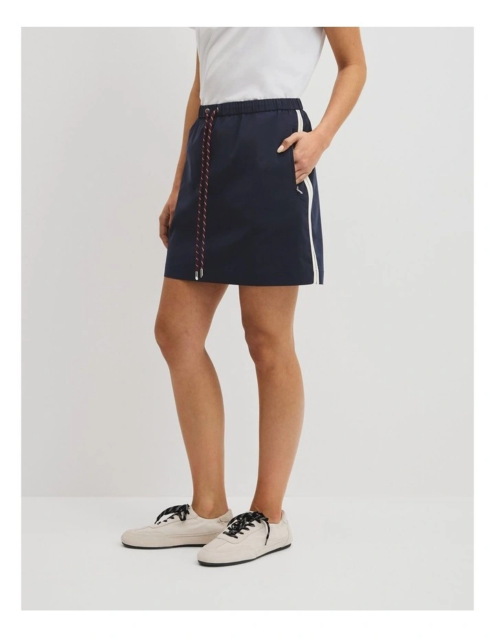 Parachute Mini Skirt in Blue Night image 5