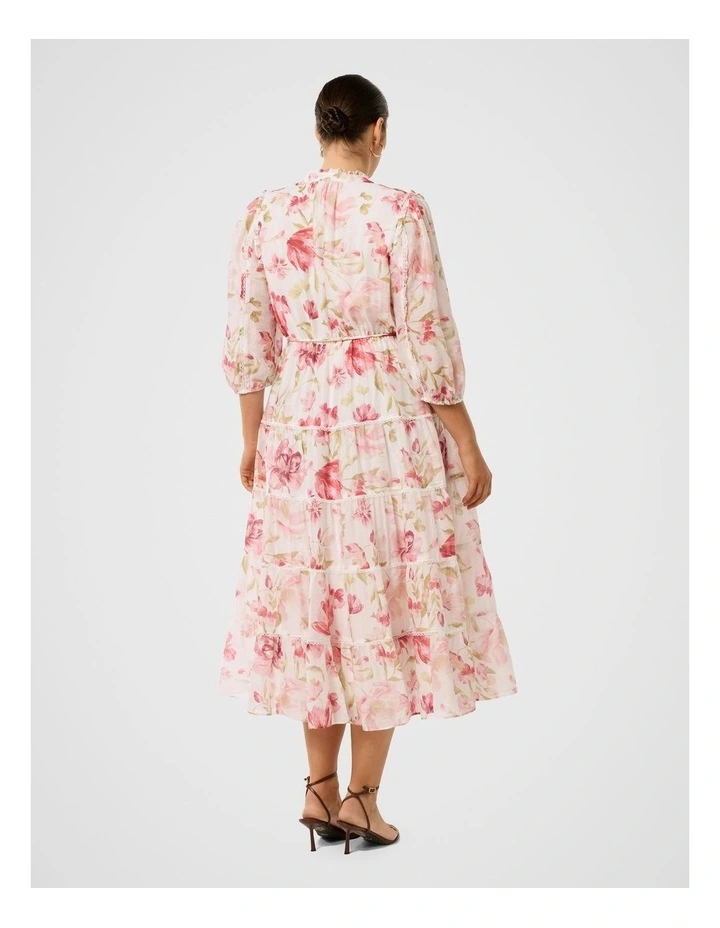 Jessie Button Down Midi Dress in Multi image 2