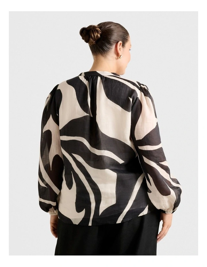 Romina Raglan Blouse in Multi image 2