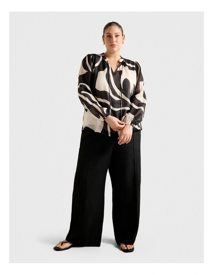 Romina Raglan Blouse in Multi image 5