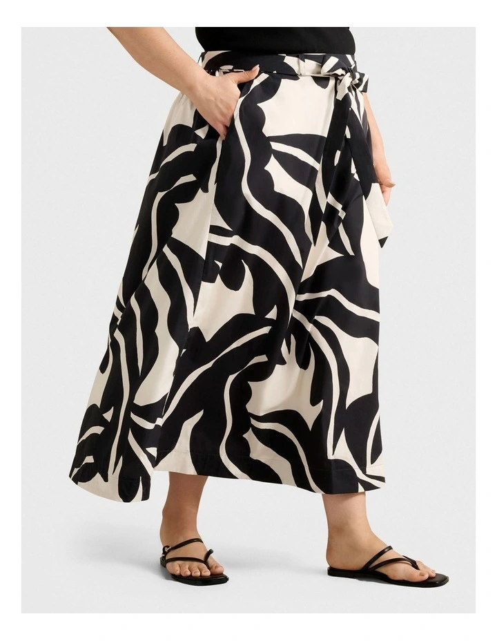 Madeleine Belted Midi Skirt in Multi image 3