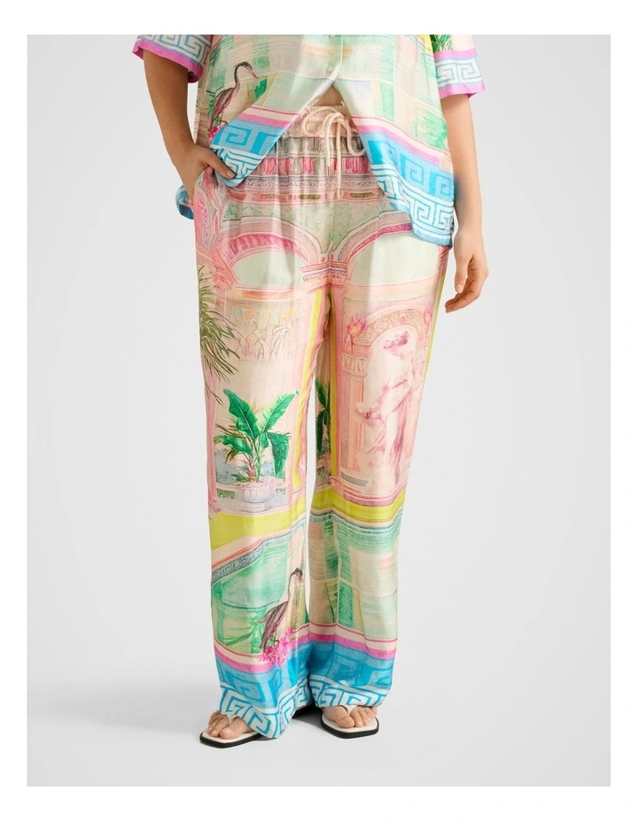 Brooklyn Satin Pant in Multi image 1