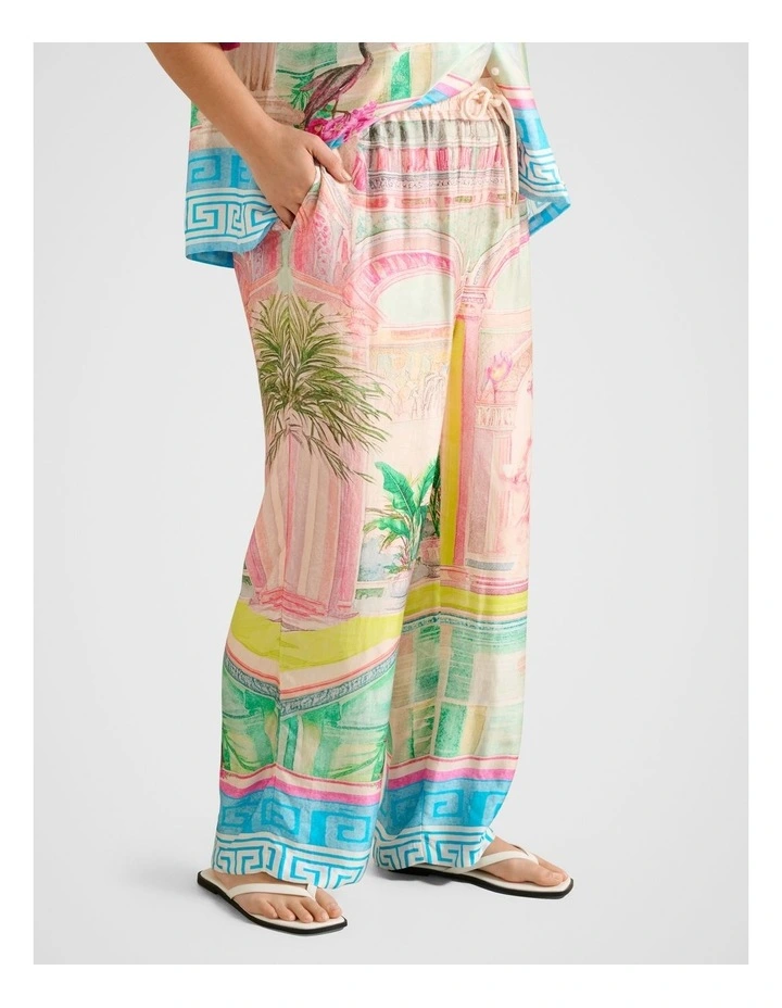 Brooklyn Satin Pant in Multi image 3