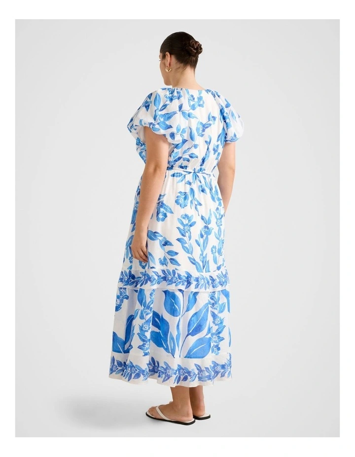 Iris Tiered Midi Dress in Multi image 2