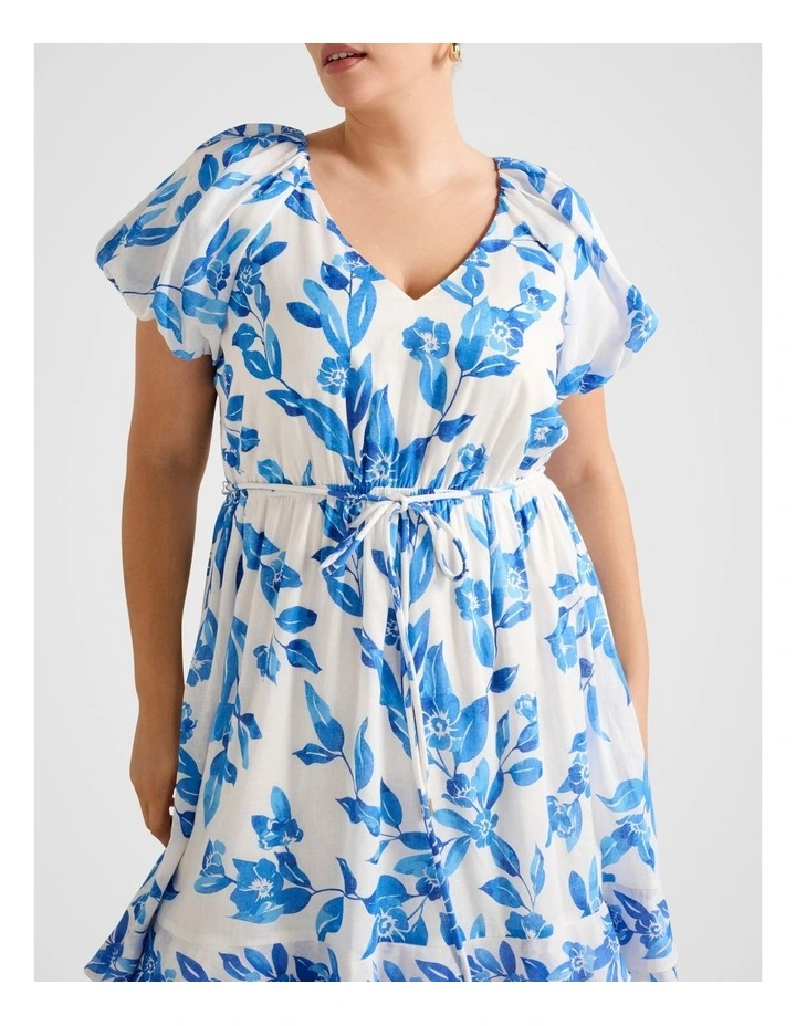 Iris Tiered Midi Dress in Multi image 4