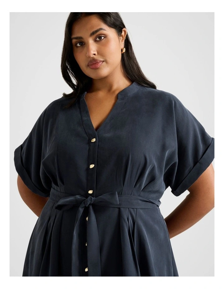 Brydie Belted Mini Dress in Navy image 4