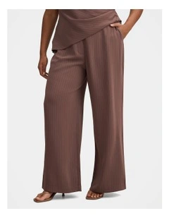 Willow Curve Wide Leg Pant in Brown