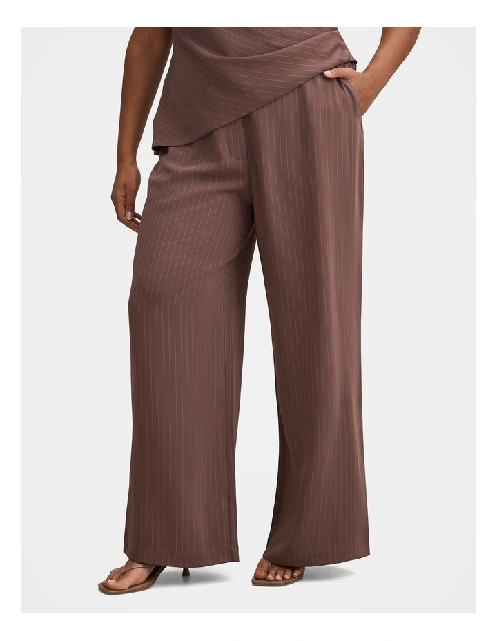 Willow Curve Wide Leg Pant in Brown image 1