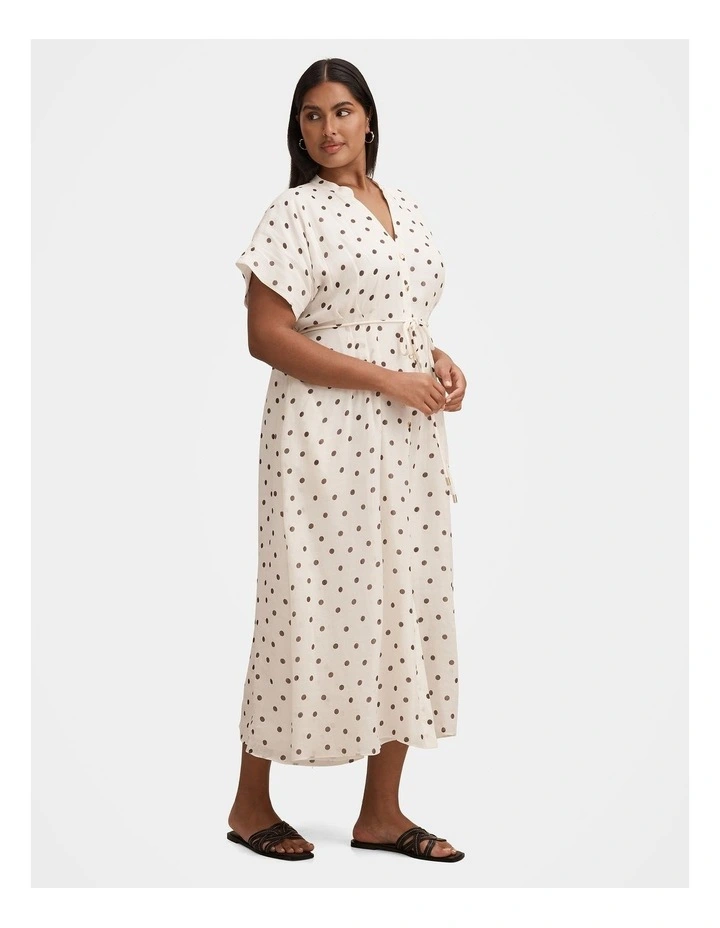Jemma Shirt Midi Dress in Cream image 3