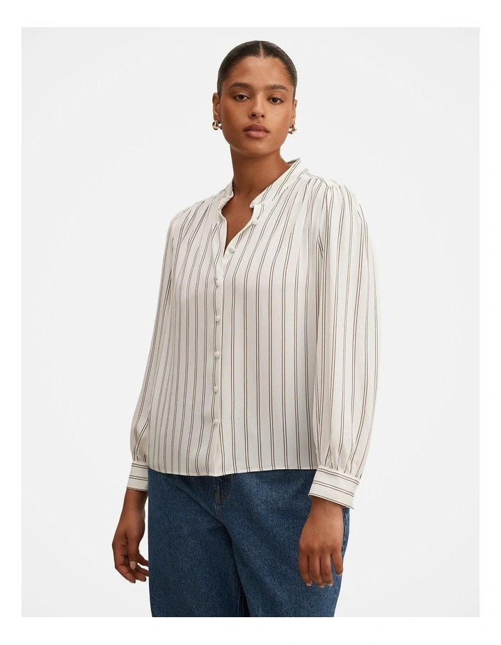 Bailey Long Sleeves Blouse in White image 1