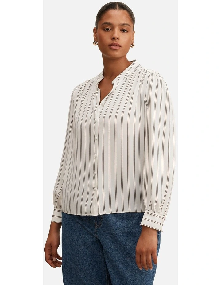 Bailey Long Sleeves Blouse in White image 1