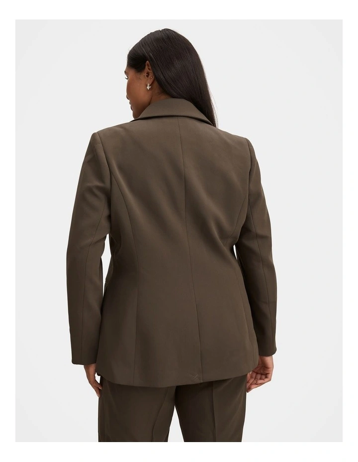 Victoria Single Breasted Blazer in Green image 2