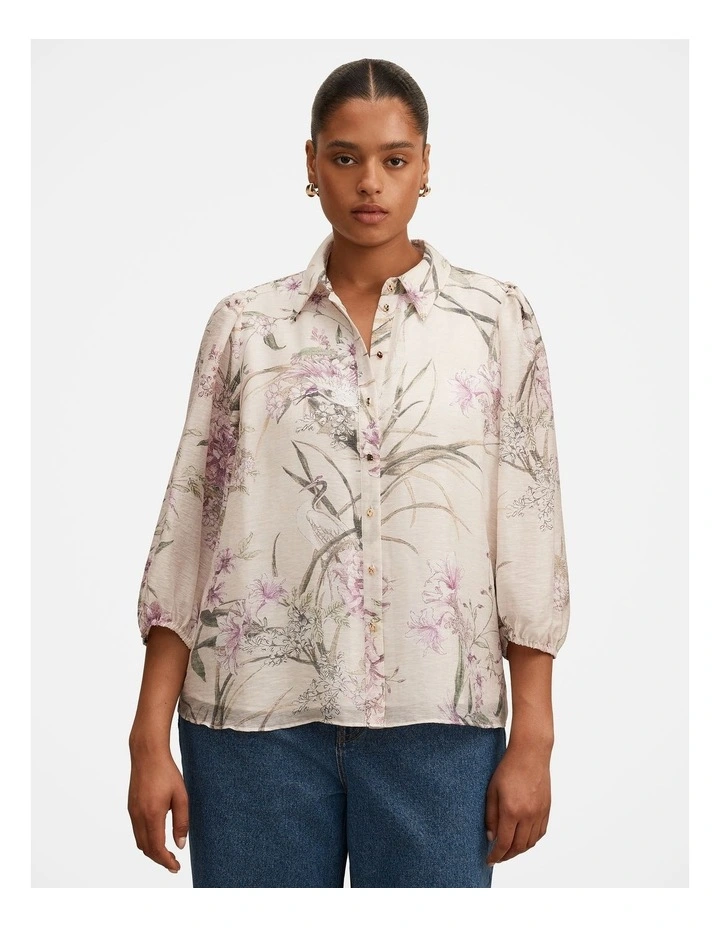 Avery Long Sleeves Blouse in Multi image 1