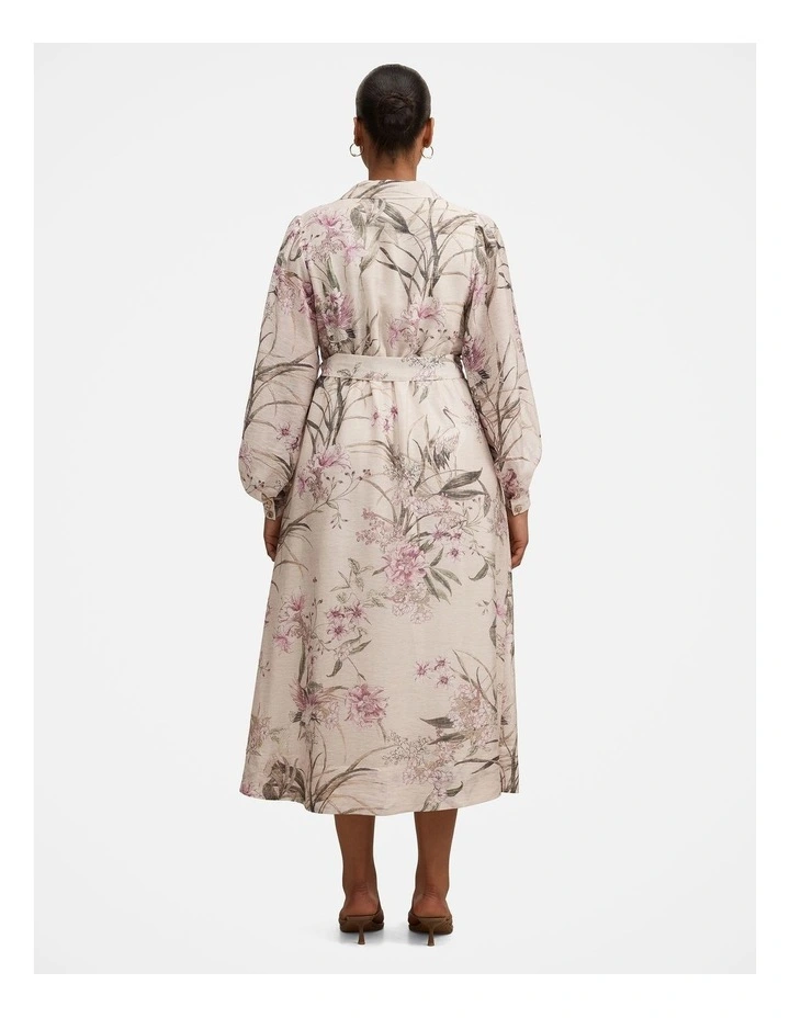 Hazel Shirt Midi Dress in Multi image 2