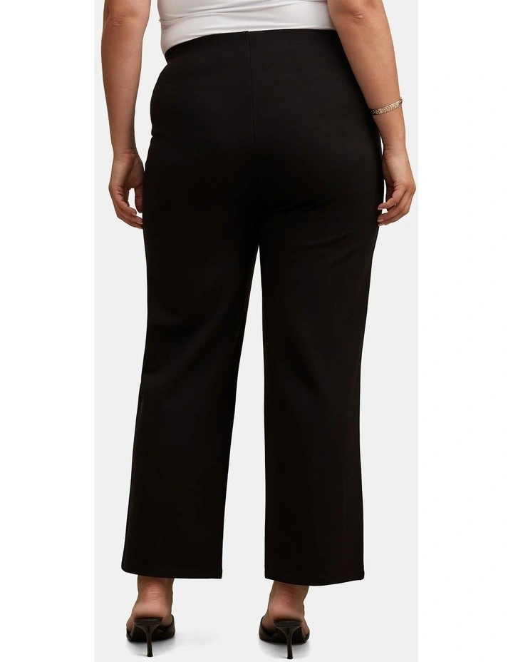 Piper Ponte Straight Leg Pants in Black image 2