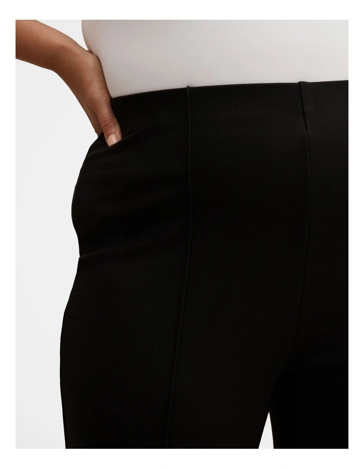 Piper Ponte Straight Leg Pants in Black image 4