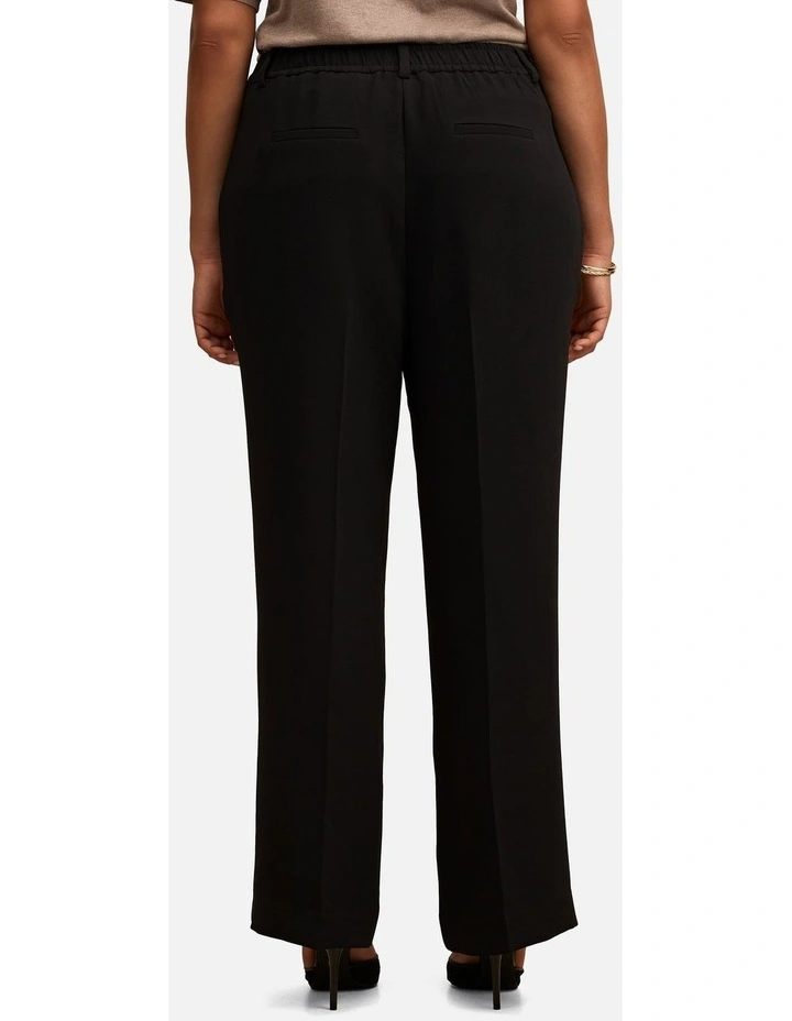 Dani Tailored Straight Pants in Black image 2