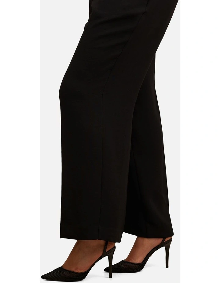 Dani Tailored Straight Pants in Black image 4