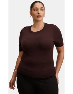 Maisie Short Sleeves T-shirt in Chocolate