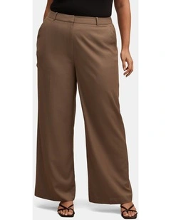 Harper Wide Leg Pants in Brown